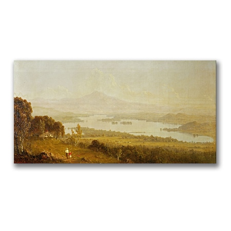 Sanford Gifford 'Lake Winnipiegee' Canvas,24x47